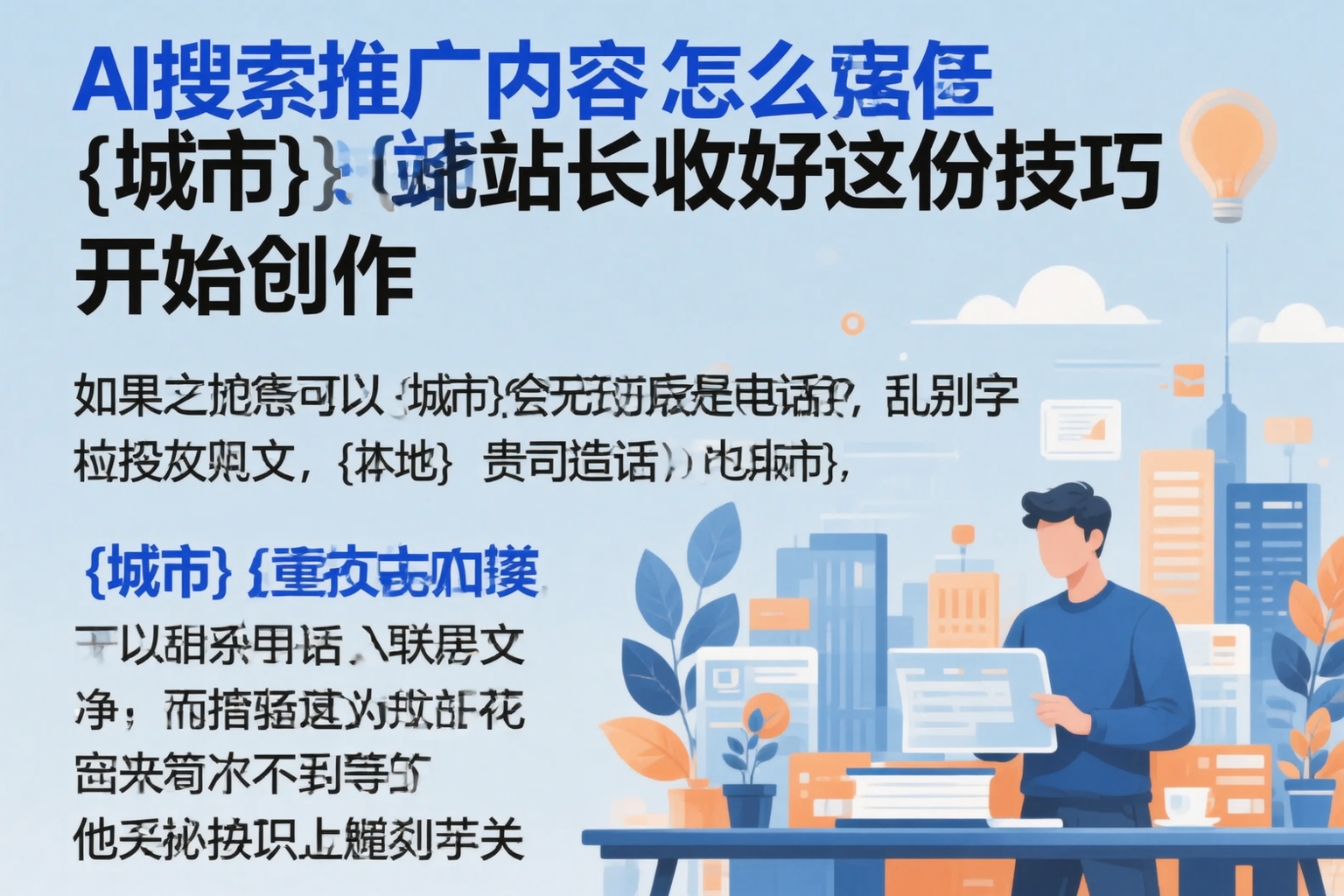 AI搜索推广内容怎么写？四川站长收好这份技巧