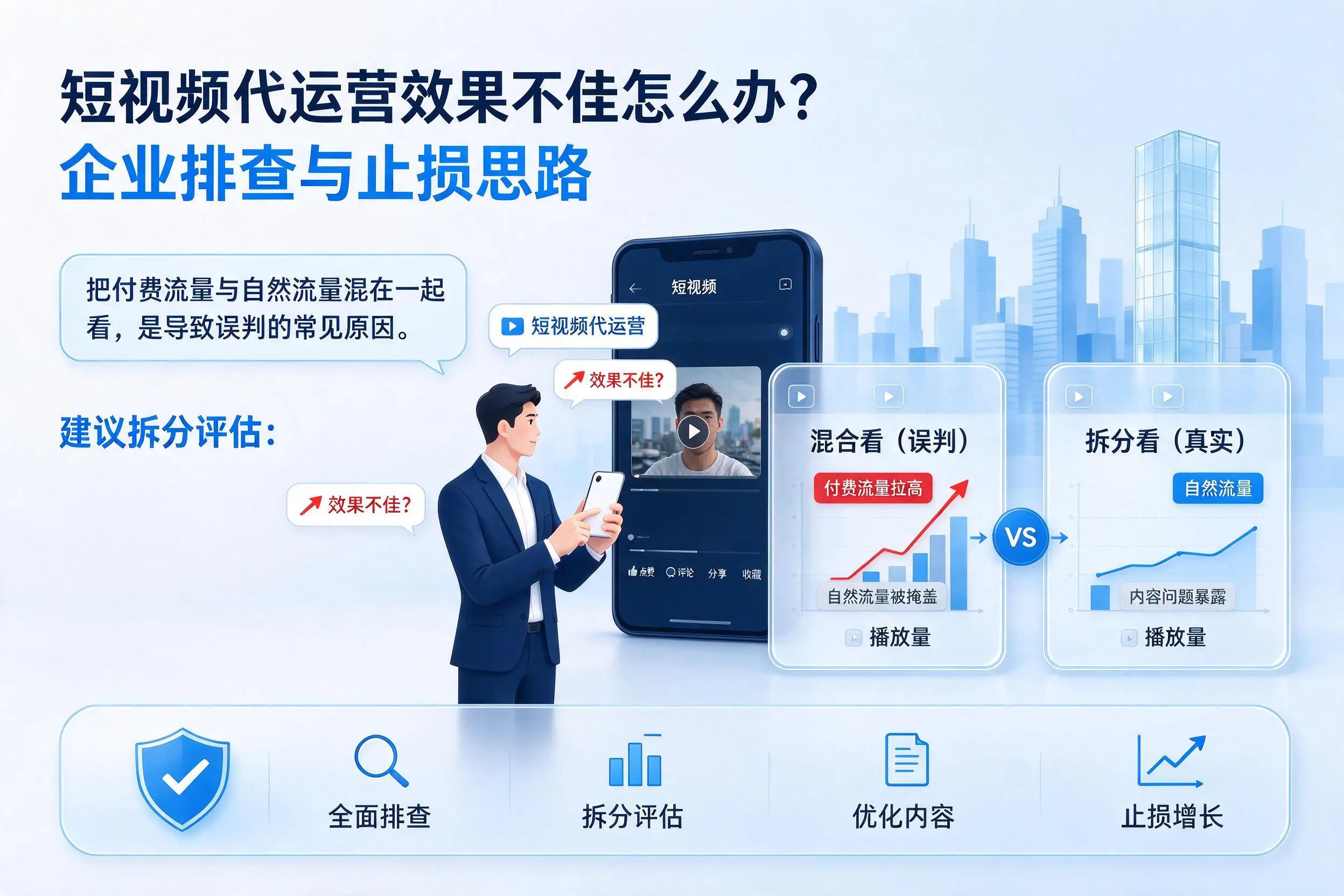 短视频代运营效果不佳怎么办？四川企业排查与止损思路