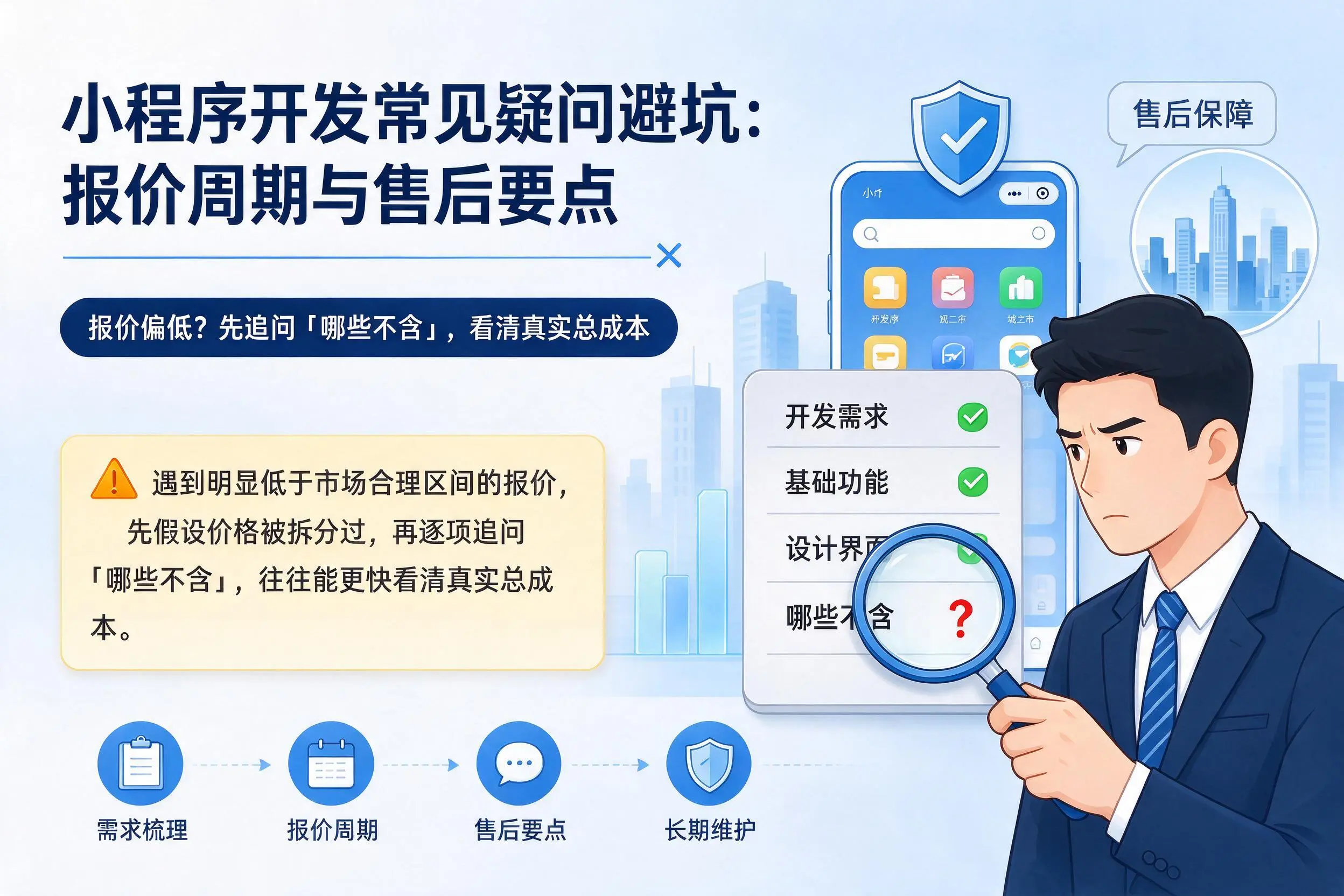 四川小程序开发常见疑问避坑：报价周期与售后要点