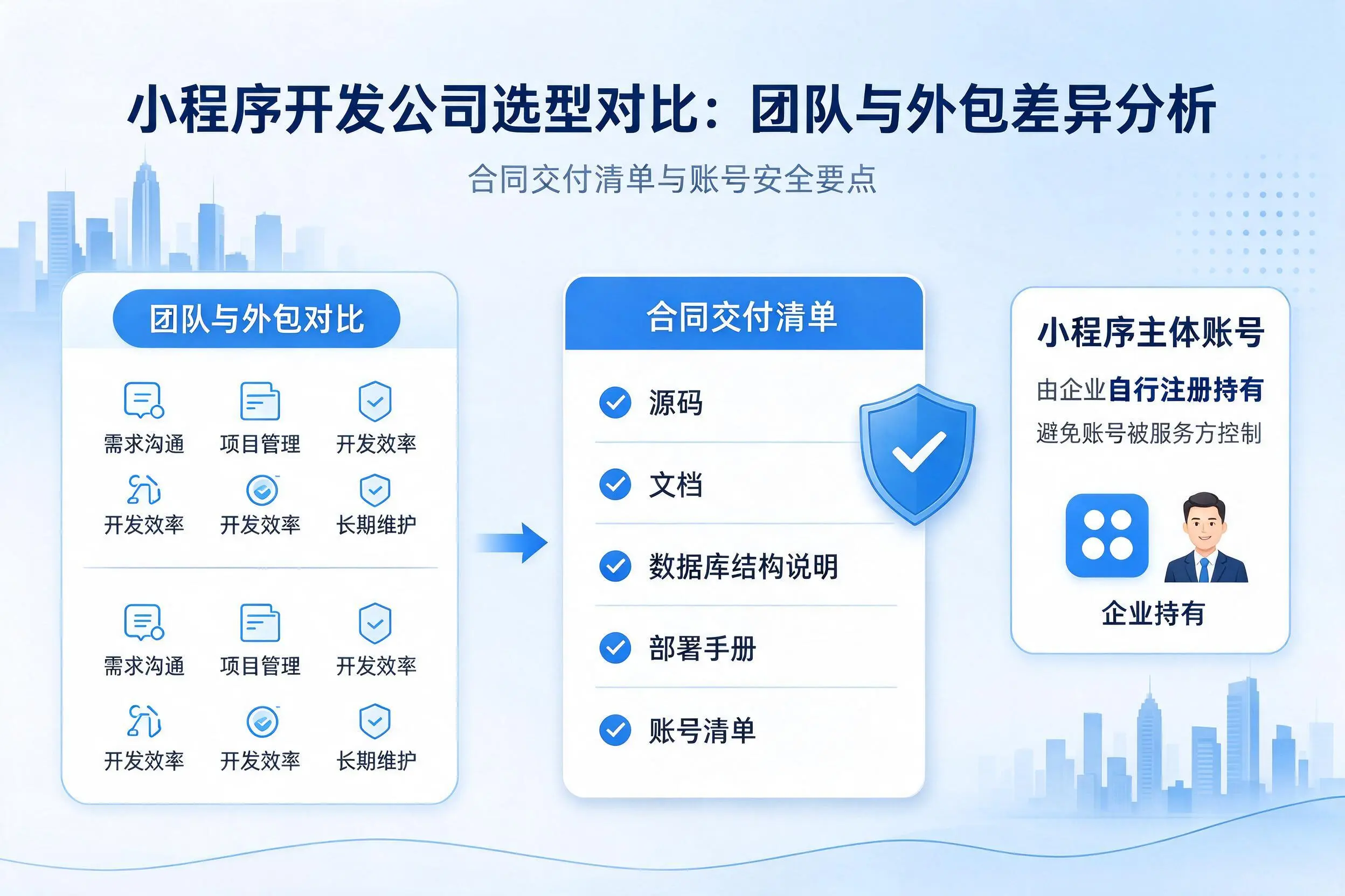 四川小程序开发公司选型对比：团队与外包差异分析